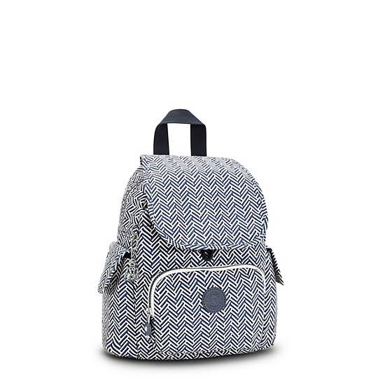 Kipling City Pack Mini Printed Rugzak Wit | België 1721LI